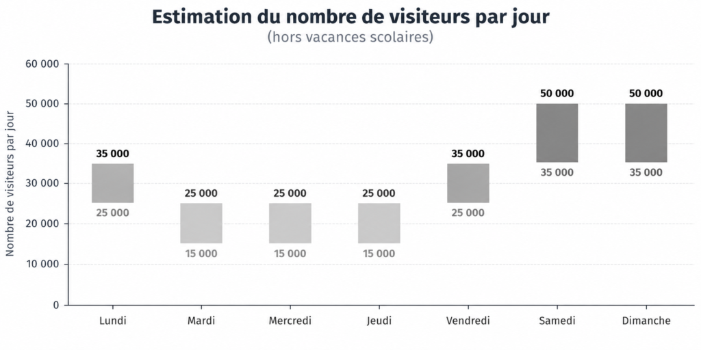 nombre visiteurs jour disneyland paris